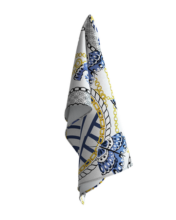 Tie Ur Knot Butterfly Chains Print Square myselflingerie.com